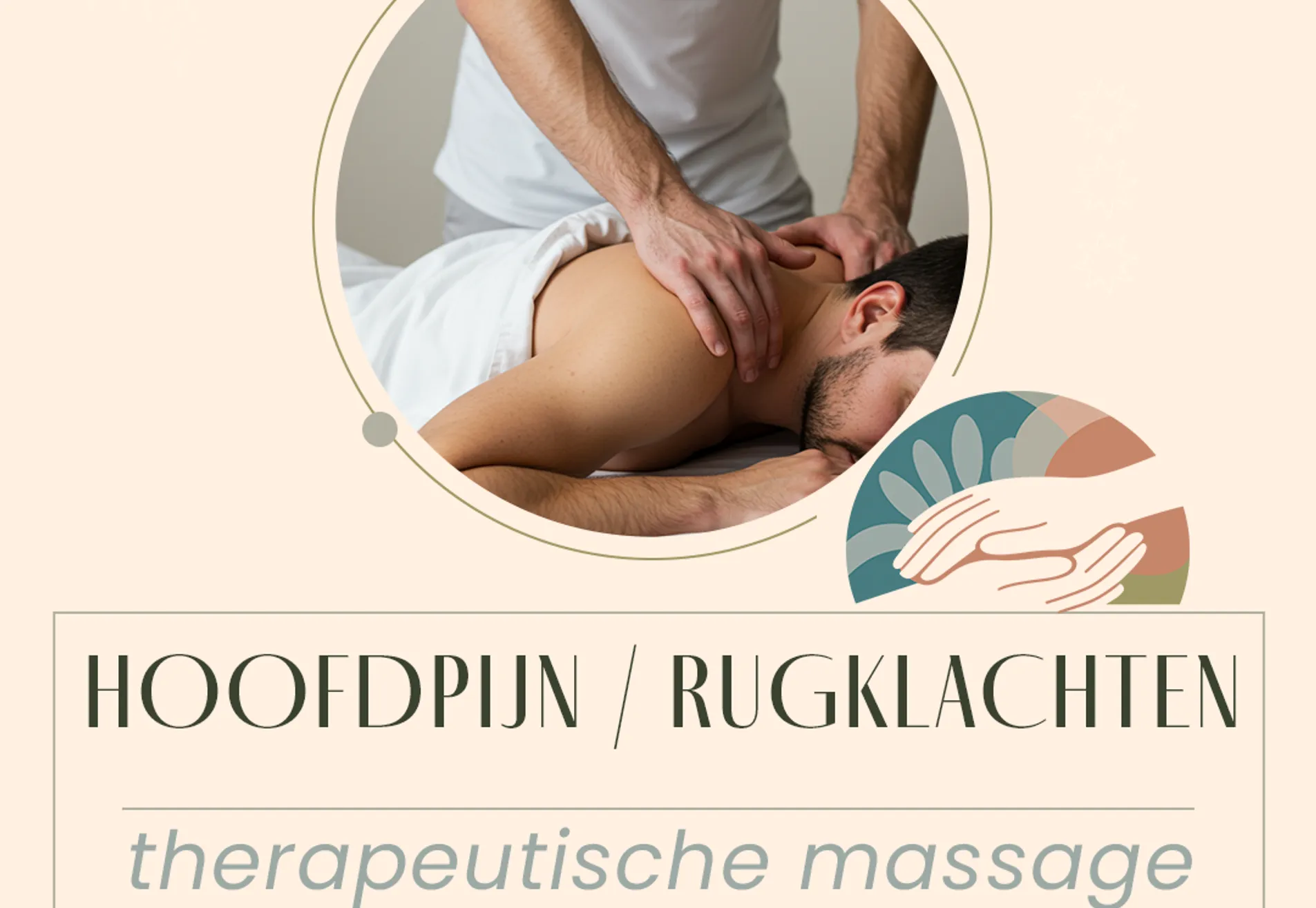 Therapeutic Back Pain or Headache Massage