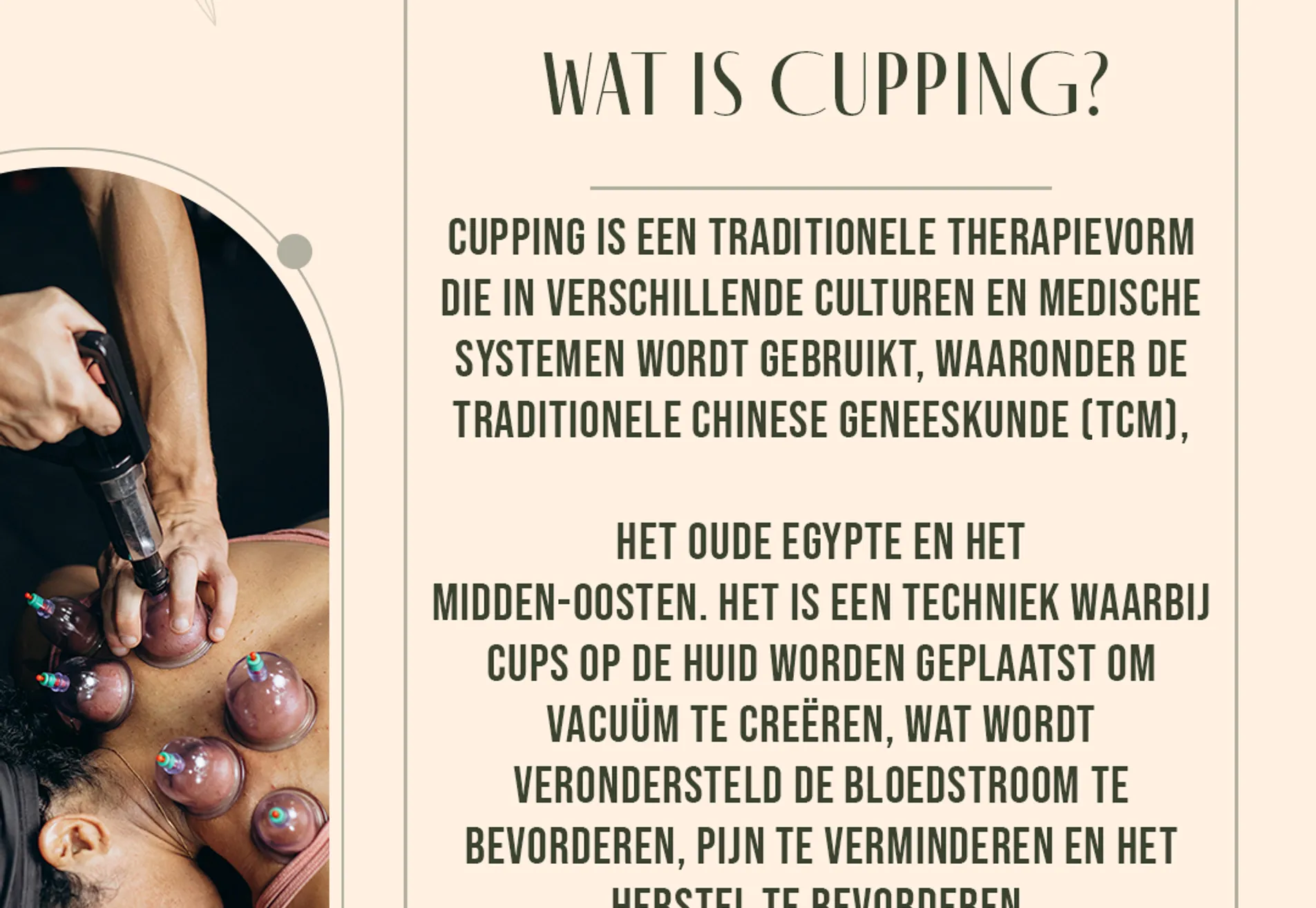 Cupping en Vuurcupping massage