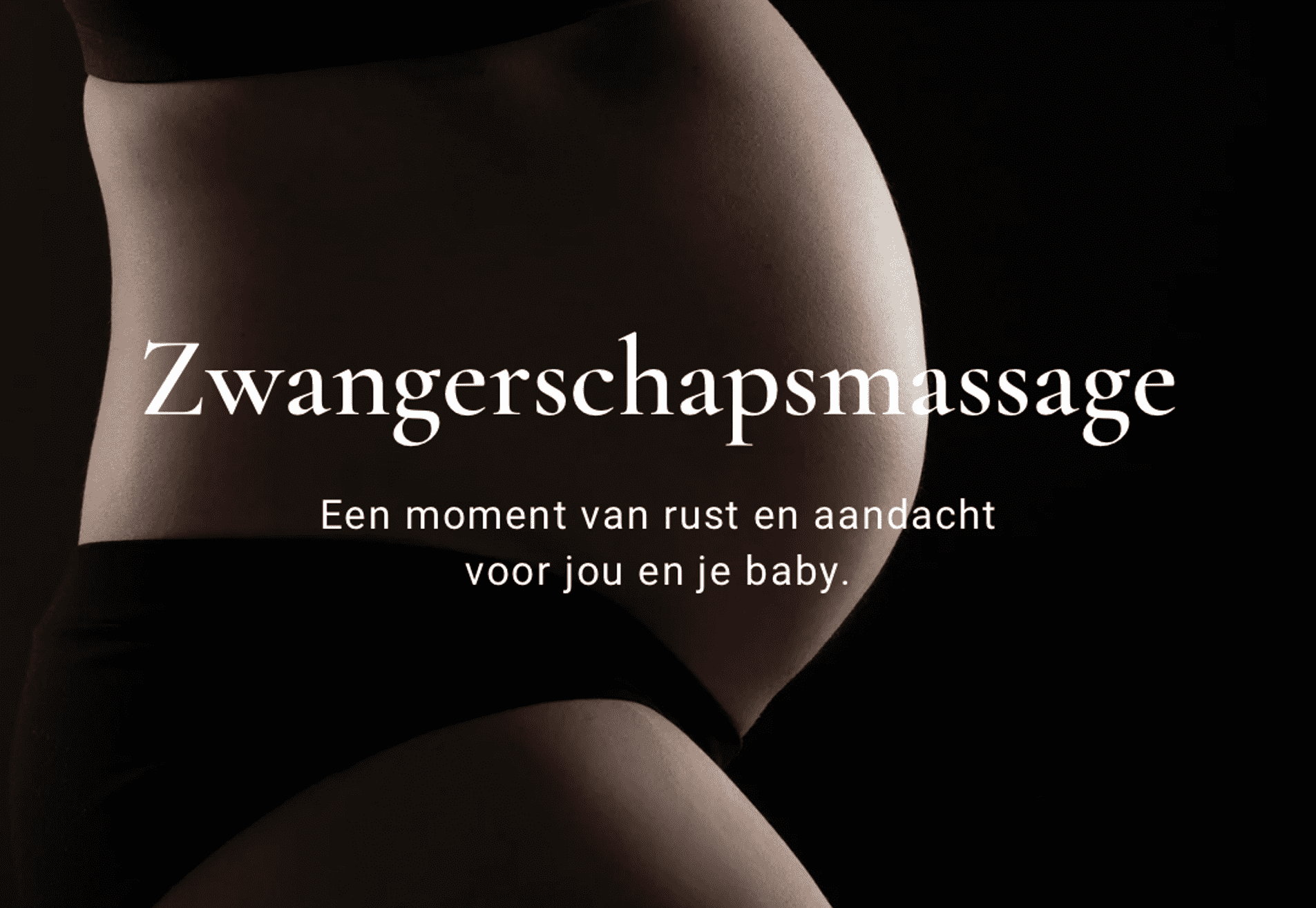 Zwangerschapsmassage 60min op locatie