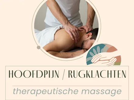 Therapeutische massage bij Rugklachten / Hoofdpijn 